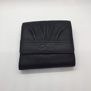Coach Signature Soho Black Leather Wallet